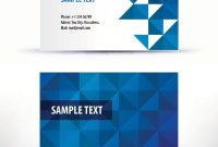 Simple Pattern Business Card Template 04 Vector Free Vector throughout Visiting Card Templates Download
