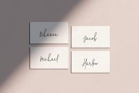Simple Place Card Template, Wedding Place Name Settings, Editable Template in Michaels Place Card Template