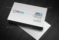 Simple Professional Business Cardglenngoh | Graphicriver pertaining to Professional Name Card Template