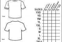Simple T-Shirt Order Form Template | Besttemplates123 pertaining to Blank T Shirt Order Form Template