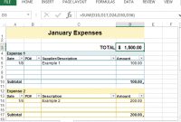 Small Business Expense Sheet For Excel regarding Small Business Expense Sheet Templates