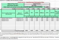 Small Business Participation Plan Template | U.s. Agency For pertaining to Quarterly Report Template Small Business