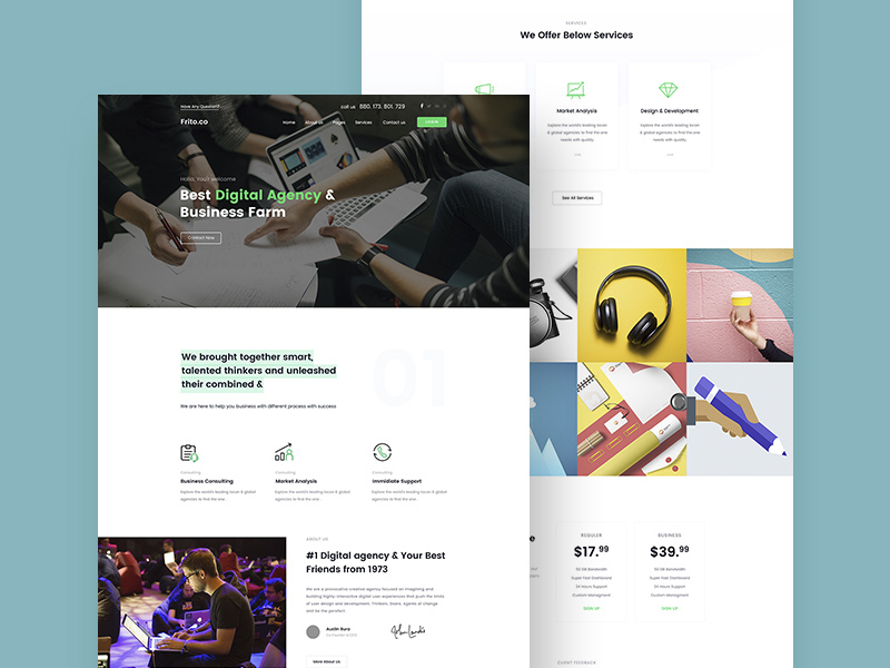 Small Business Website Template | Free Psd Template | Psd Repo for Small Business Website Templates Free