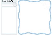 Snow Fact Card Template for Fact Card Template