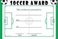 Soccer Award Certificates | Soccer Awards, Soccer Coach for Soccer Award Certificate Template