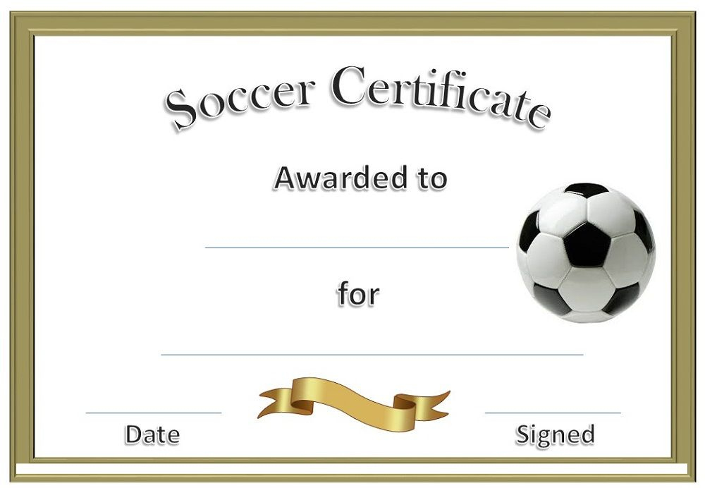 Soccer Award Certificates | Soccer Awards, Soccer, Life throughout Soccer Certificate Template