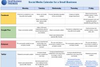 Social Media Calendar Template For Small Business | Social with regard to Social Media Marketing Business Plan Template