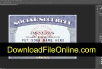 Social Security Card Template Psd [Fake Ssn Generator] inside Social Security Card Template Psd
