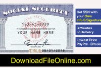 Social Security Card Template Psd [Fake Ssn Generator] pertaining to Social Security Card Template Photoshop