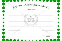 Softball #certificate #template | Certificate Templates inside Softball Certificate Templates Free