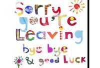 Sorry You're Leaving | Leaving Cards, Gratitude Board, Cards inside Sorry You Re Leaving Card Template