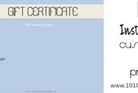 Spa Gift Certificates – 101 Gift Certificate Templates | Spa for Massage Gift Certificate Template Free Printable