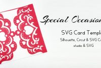 Special Occasion Card – Free Svg Card Template with regard to Silhouette Cameo Card Templates
