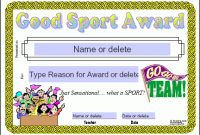 Sports Award Certificate Template | Certificates For with regard to Sports Day Certificate Templates Free