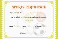 Sports Certificates | Certificate Templates, Certificate Of with Athletic Certificate Template