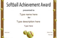 Sports Certificates – Softball Certificate throughout Softball Certificate Templates Free
