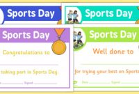 Sports Day Certificate Template (Teacher Made) in Sports Day Certificate Templates Free