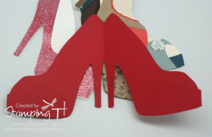 Stampin' Up! Stamping T! - High Heel Shoe Card - Open | Diy with High Heel Template For Cards
