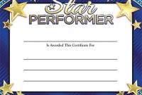 Star Award Certificate Template 5 with regard to Star Performer Certificate Templates