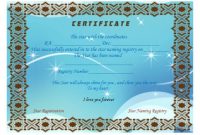 Star Naming Certificate Templates (15+ Free Official Looking with Star Naming Certificate Template