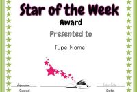 Star Of The Week Printables | Student Of The Month, Star Of regarding Star Of The Week Certificate Template