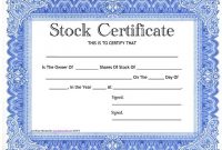 Stock Certificate Template Free In Word And Pdf | Free inside Corporate Share Certificate Template