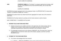 Stock Transfer Agreement | Business Template intended for Free Business Transfer Agreement Template