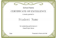 Student Certificate | Free Student Certificate Templates with regard to Academic Award Certificate Template