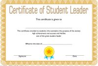 Student Leadership Certificate Template 1 Free | Student intended for Free Student Certificate Templates
