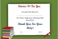 Student Of The Year Award Certificate Templates: 20+ Free To with regard to Volunteer Of The Year Certificate Template