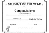 Student Of The Year Award Template | Education World pertaining to Student Of The Year Award Certificate Templates