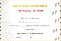 Stunning 25 Walking Certificates (Editable Word Templates within Walking Certificate Templates