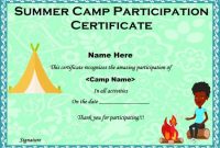 Summer Camp Certificate Templates: 15+ Templates To throughout Summer Camp Certificate Template