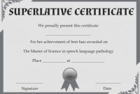 Superlative Certificate Template: 10 Certificate Designs To throughout Superlative Certificate Template
