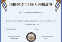 Superlative Certificate Template (2 intended for Superlative Certificate Template