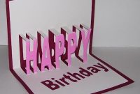 Susan Bluerobot: Happy Birthday Word Pop Up Card (Plus regarding Happy Birthday Pop Up Card Free Template