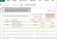 T-Account Ledger Template For Excel with regard to Business Ledger Template Excel Free