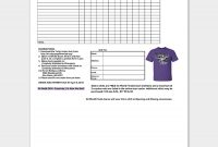 T-Shirt Order Form Template – 17+ (Word, Excel, Pdf) inside Blank T Shirt Order Form Template