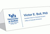 Table Tent Cards - Identity And Brand - University At Buffalo for Name Tent Card Template Word