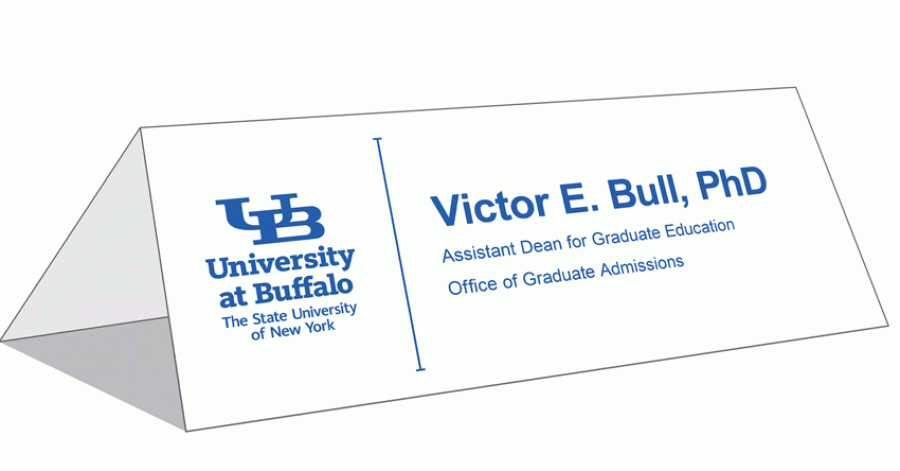 Table Tent Cards - Identity And Brand - University At Buffalo with regard to Tent Name Card Template Word
