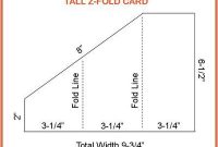 Tall Z-Fold Card | Folded Cards, Card Making Templates, Tri pertaining to Three Fold Card Template