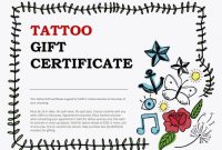Tattoo Gift Certificate Template (2 In 2020 with regard to Tattoo Gift Certificate Template