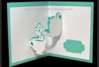 Teapot And Cup Pop-Up Card Free Paper Craft Template Download in Pop Up Card Templates Free Printable