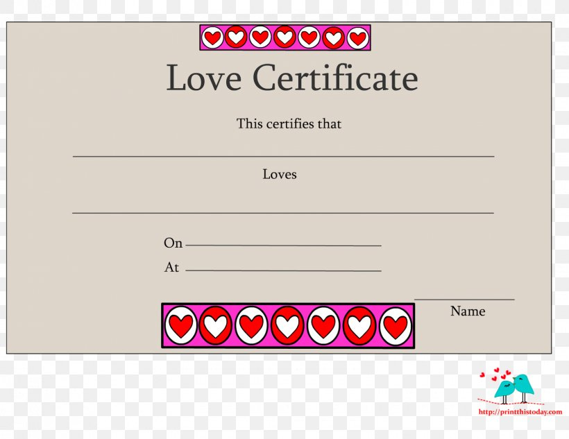 Template Love Romance Résumé Academic Certificate, Png regarding Love Certificate Templates