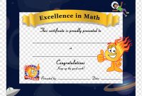 Template Mathematics Certificate Math Kids Math Star Science in Math Certificate Template