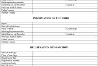 Templating As A Strategy For Translating Official… – Meta for Marriage Certificate Translation From Spanish To English Template