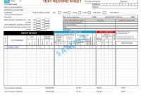 Test Record Sheet – Sample – Safe Electric with regard to Electrical Installation Test Certificate Template