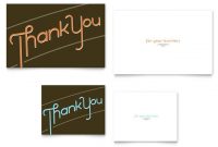 Thank You Note Card Template Design pertaining to Thank You Note Cards Template
