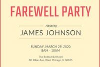 The Inspiring Farewell Party Invitation Wording | Farewell with regard to Farewell Invitation Card Template