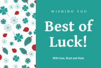 There's A Card For That! 30+ Greeting Card Templates You Can throughout Good Luck Card Templates